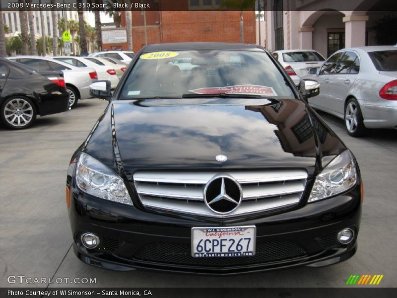 Black / Black 2008 Mercedes-Benz C 350 Sport