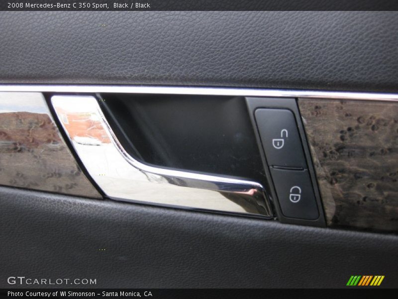 Black / Black 2008 Mercedes-Benz C 350 Sport