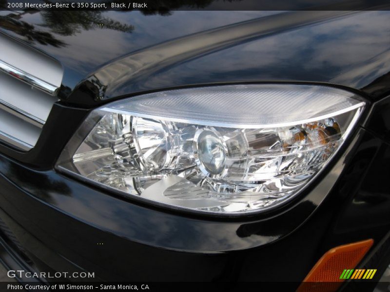 Black / Black 2008 Mercedes-Benz C 350 Sport