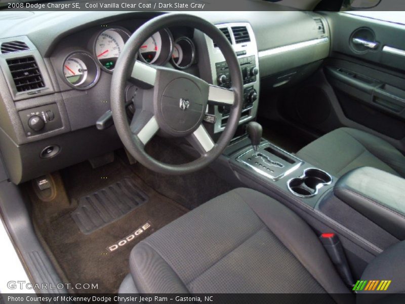 Cool Vanilla Clear Coat / Dark Slate Gray 2008 Dodge Charger SE