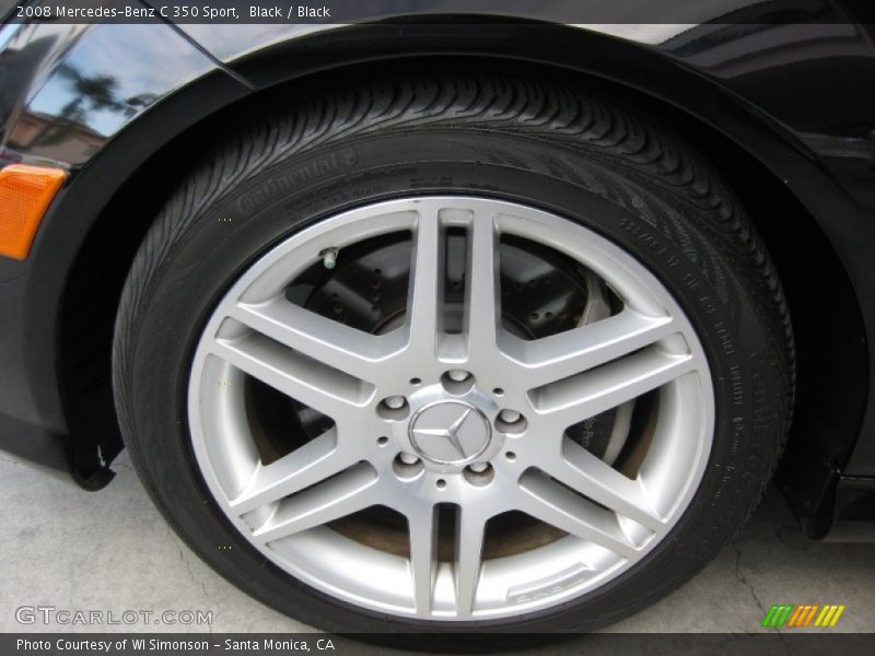Black / Black 2008 Mercedes-Benz C 350 Sport