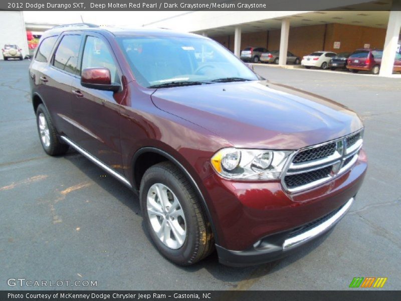 Deep Molten Red Pearl / Dark Graystone/Medium Graystone 2012 Dodge Durango SXT