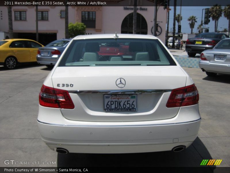 Arctic White / Ash/Black 2011 Mercedes-Benz E 350 Sedan
