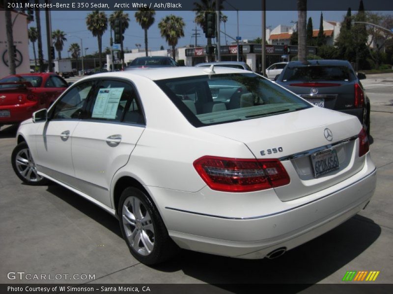 Arctic White / Ash/Black 2011 Mercedes-Benz E 350 Sedan