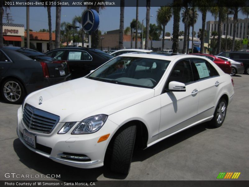 Arctic White / Ash/Black 2011 Mercedes-Benz E 350 Sedan