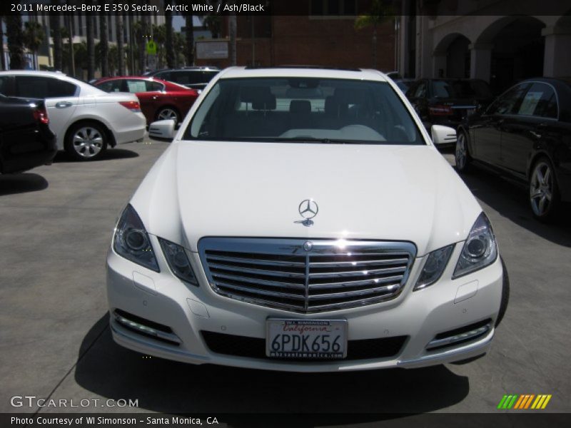Arctic White / Ash/Black 2011 Mercedes-Benz E 350 Sedan