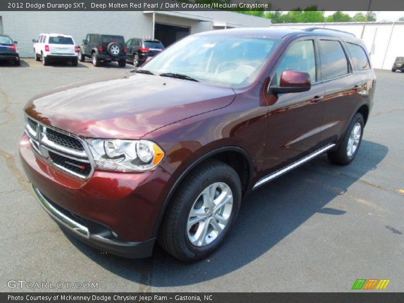 Deep Molten Red Pearl / Dark Graystone/Medium Graystone 2012 Dodge Durango SXT