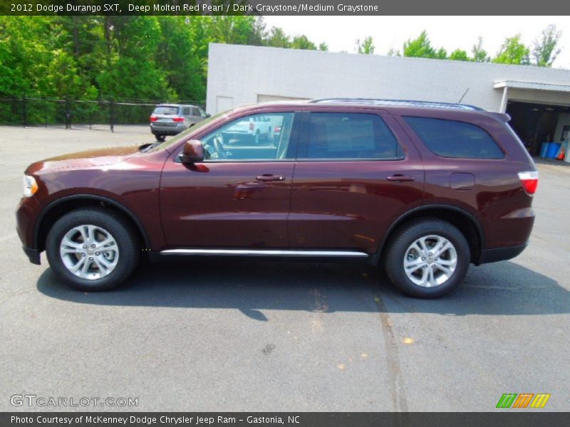 Deep Molten Red Pearl / Dark Graystone/Medium Graystone 2012 Dodge Durango SXT