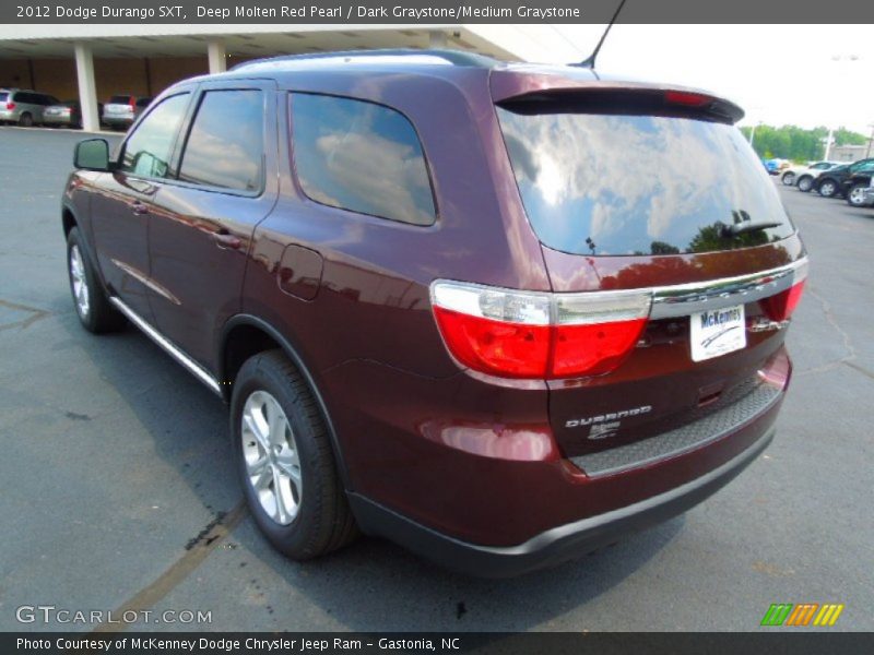 Deep Molten Red Pearl / Dark Graystone/Medium Graystone 2012 Dodge Durango SXT