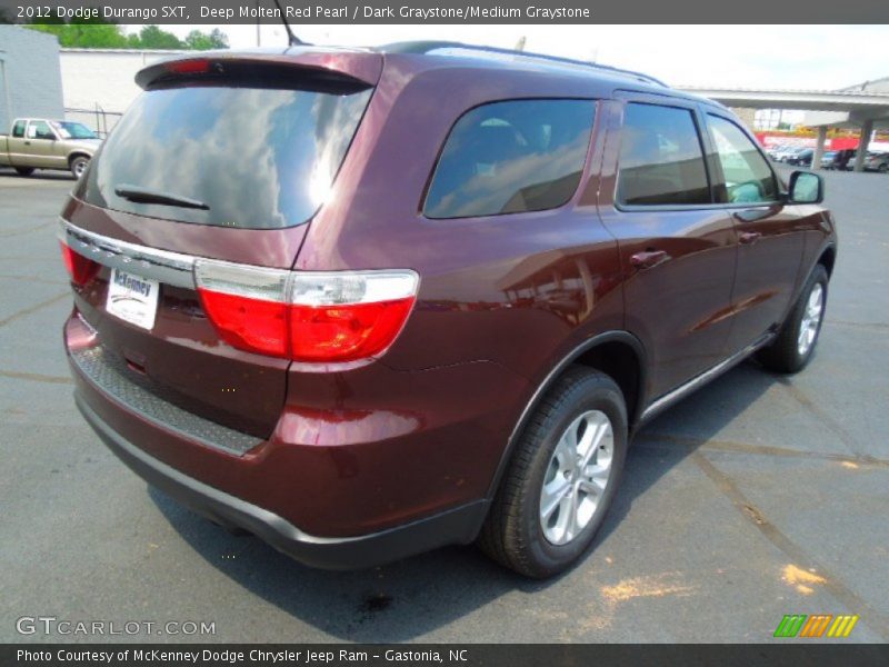 Deep Molten Red Pearl / Dark Graystone/Medium Graystone 2012 Dodge Durango SXT