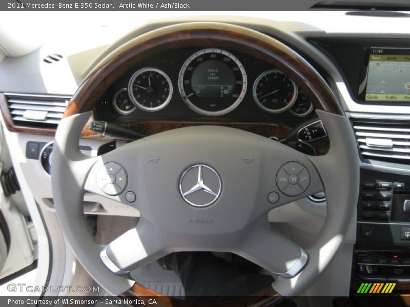 Arctic White / Ash/Black 2011 Mercedes-Benz E 350 Sedan