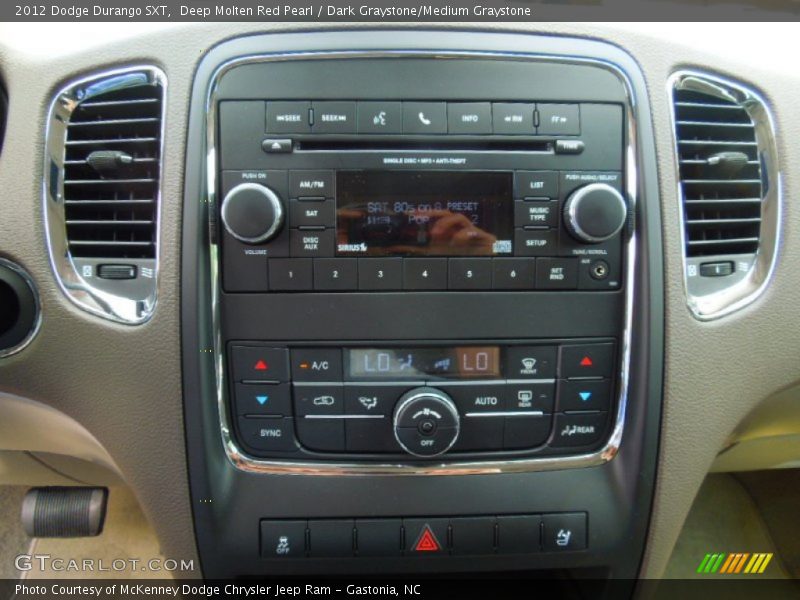 Deep Molten Red Pearl / Dark Graystone/Medium Graystone 2012 Dodge Durango SXT