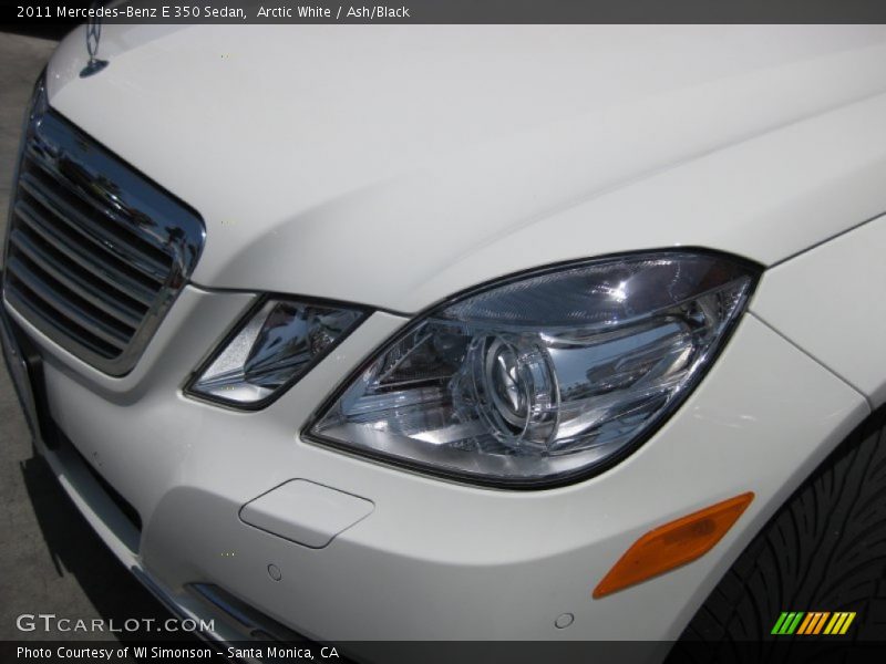 Arctic White / Ash/Black 2011 Mercedes-Benz E 350 Sedan
