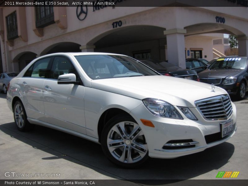 Arctic White / Ash/Black 2011 Mercedes-Benz E 350 Sedan
