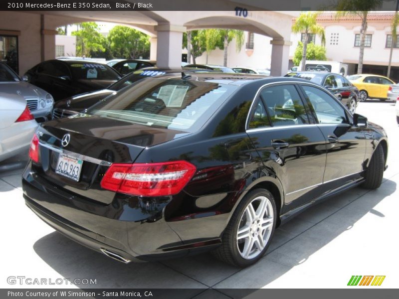 Black / Black 2010 Mercedes-Benz E 350 Sedan