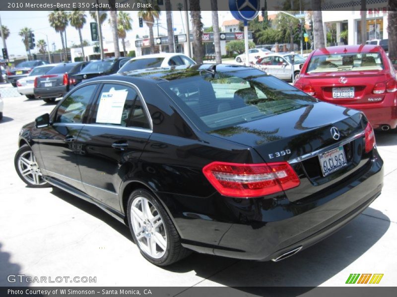 Black / Black 2010 Mercedes-Benz E 350 Sedan
