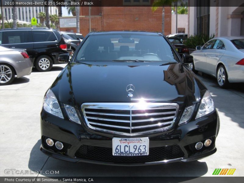 Black / Black 2010 Mercedes-Benz E 350 Sedan