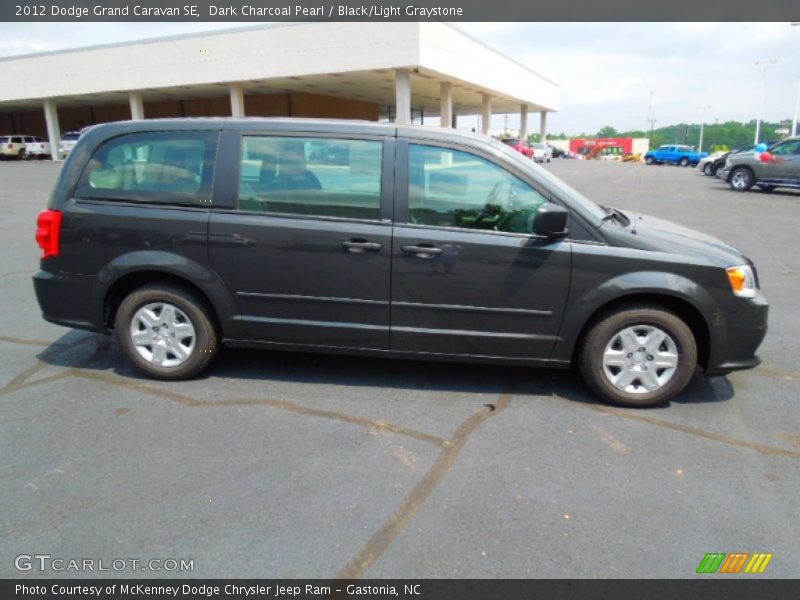 Dark Charcoal Pearl / Black/Light Graystone 2012 Dodge Grand Caravan SE