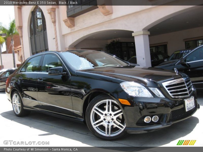 Black / Black 2010 Mercedes-Benz E 350 Sedan