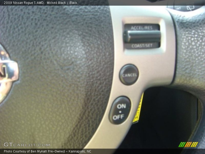 Wicked Black / Black 2009 Nissan Rogue S AWD
