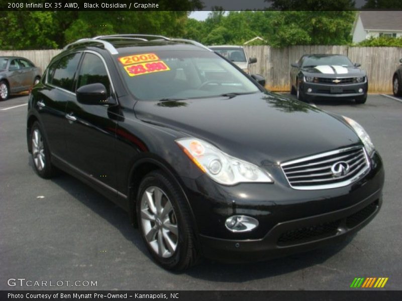 Black Obsidian / Graphite 2008 Infiniti EX 35 AWD