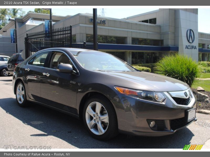 Grigio Metallic / Taupe 2010 Acura TSX Sedan