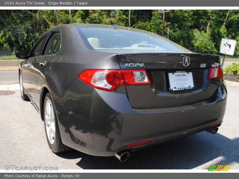 Grigio Metallic / Taupe 2010 Acura TSX Sedan