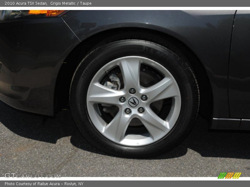 Grigio Metallic / Taupe 2010 Acura TSX Sedan