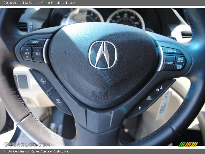 Grigio Metallic / Taupe 2010 Acura TSX Sedan