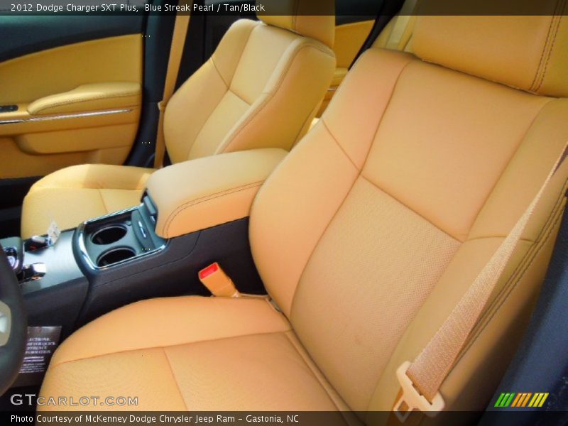 Blue Streak Pearl / Tan/Black 2012 Dodge Charger SXT Plus
