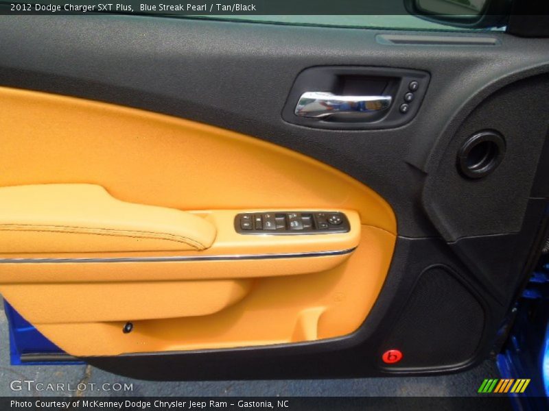 Blue Streak Pearl / Tan/Black 2012 Dodge Charger SXT Plus