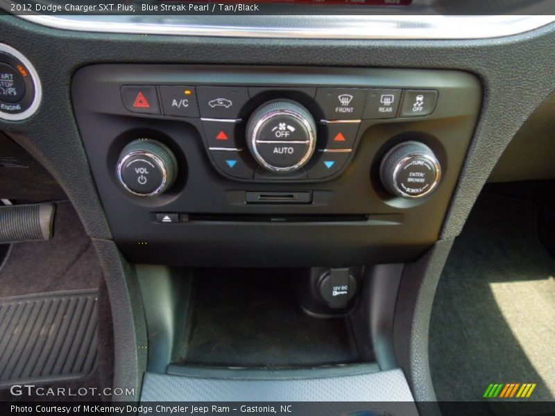 Blue Streak Pearl / Tan/Black 2012 Dodge Charger SXT Plus