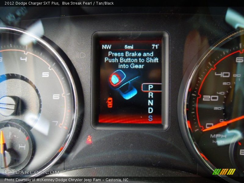 Blue Streak Pearl / Tan/Black 2012 Dodge Charger SXT Plus
