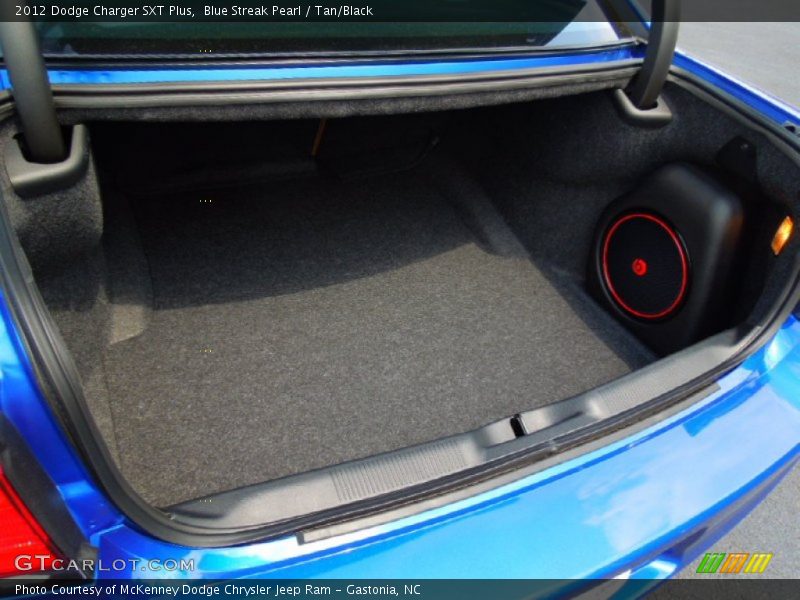 Blue Streak Pearl / Tan/Black 2012 Dodge Charger SXT Plus