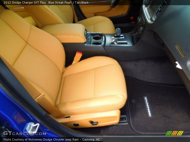 Blue Streak Pearl / Tan/Black 2012 Dodge Charger SXT Plus