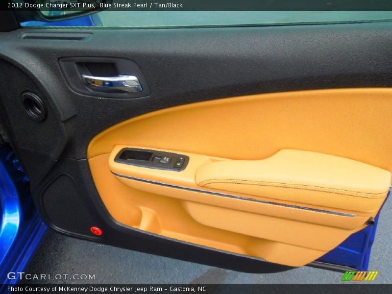 Blue Streak Pearl / Tan/Black 2012 Dodge Charger SXT Plus