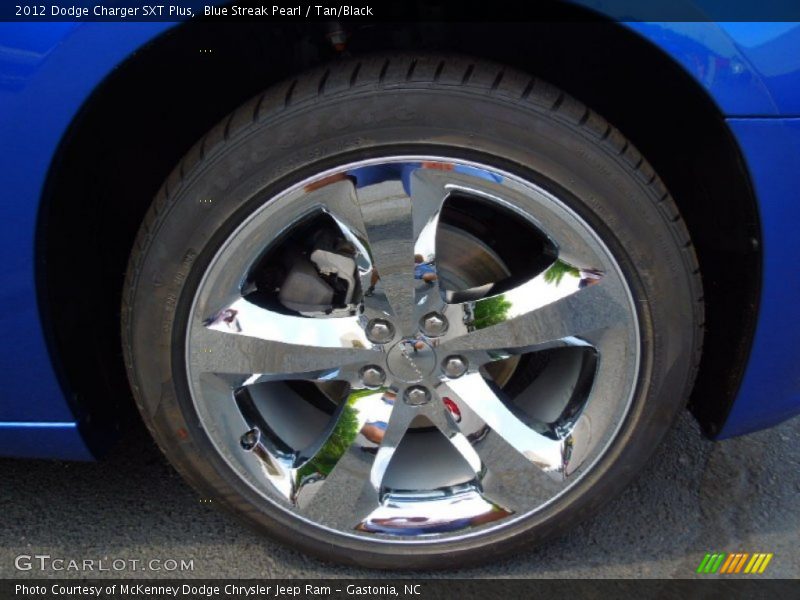 Blue Streak Pearl / Tan/Black 2012 Dodge Charger SXT Plus