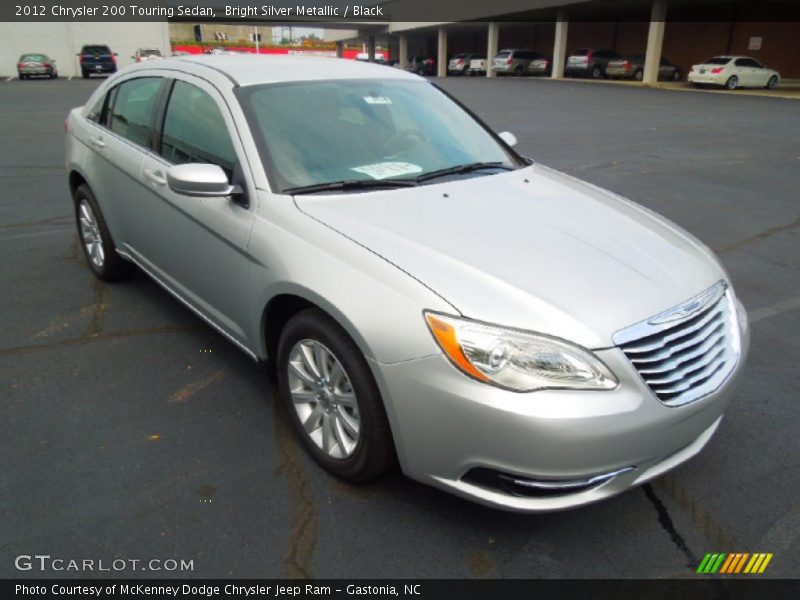 Bright Silver Metallic / Black 2012 Chrysler 200 Touring Sedan