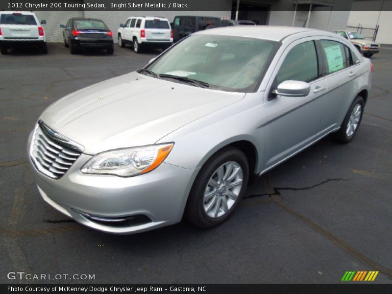 Bright Silver Metallic / Black 2012 Chrysler 200 Touring Sedan