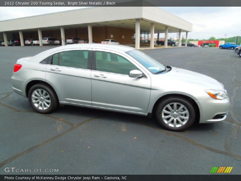 Bright Silver Metallic / Black 2012 Chrysler 200 Touring Sedan