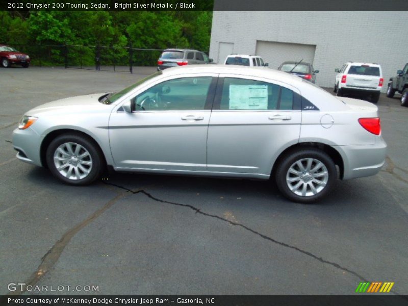 Bright Silver Metallic / Black 2012 Chrysler 200 Touring Sedan