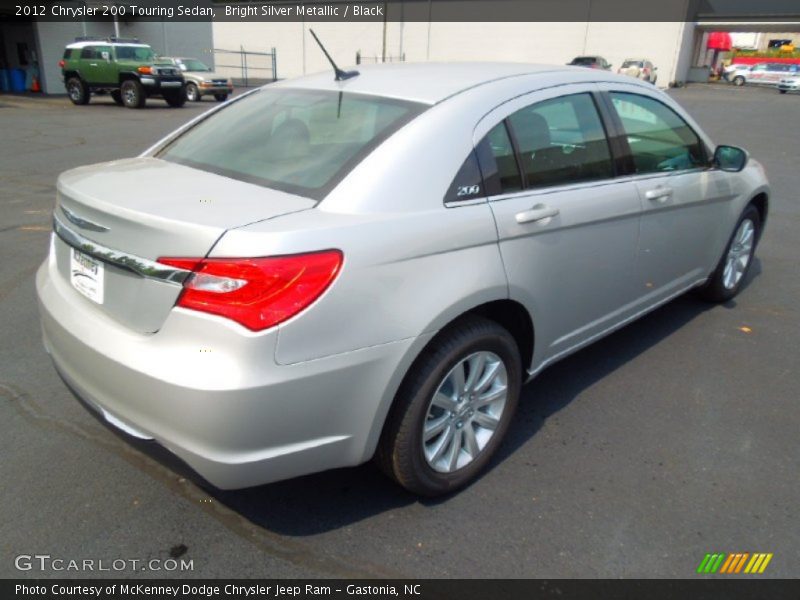 Bright Silver Metallic / Black 2012 Chrysler 200 Touring Sedan