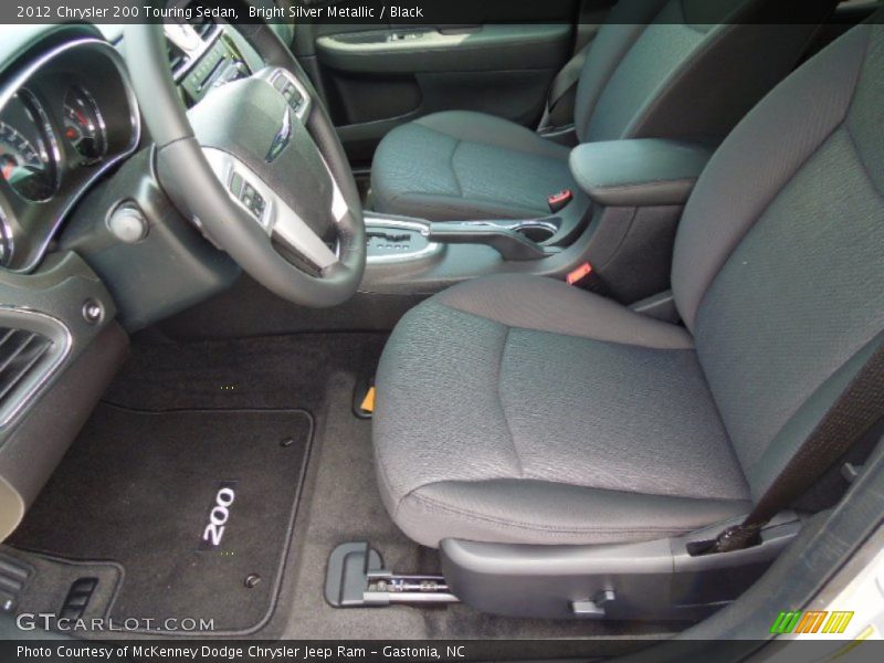 Bright Silver Metallic / Black 2012 Chrysler 200 Touring Sedan