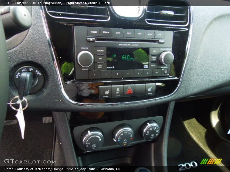 Bright Silver Metallic / Black 2012 Chrysler 200 Touring Sedan