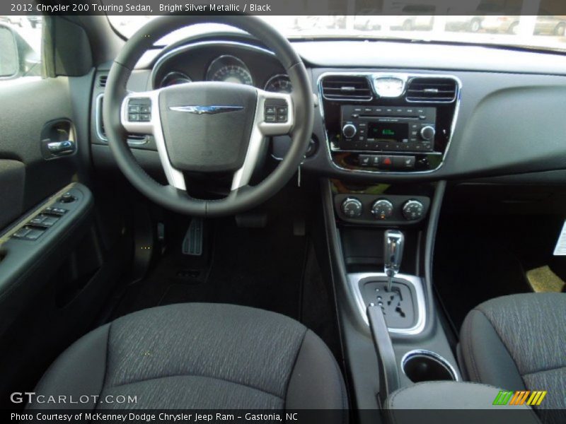 Bright Silver Metallic / Black 2012 Chrysler 200 Touring Sedan