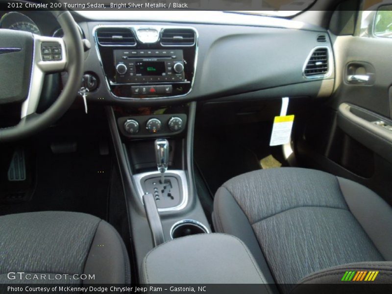 Bright Silver Metallic / Black 2012 Chrysler 200 Touring Sedan