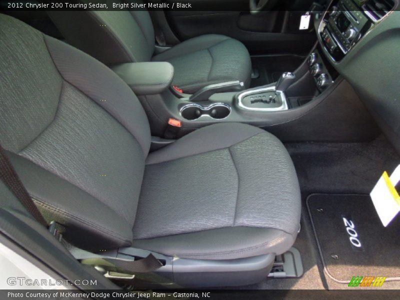 Bright Silver Metallic / Black 2012 Chrysler 200 Touring Sedan