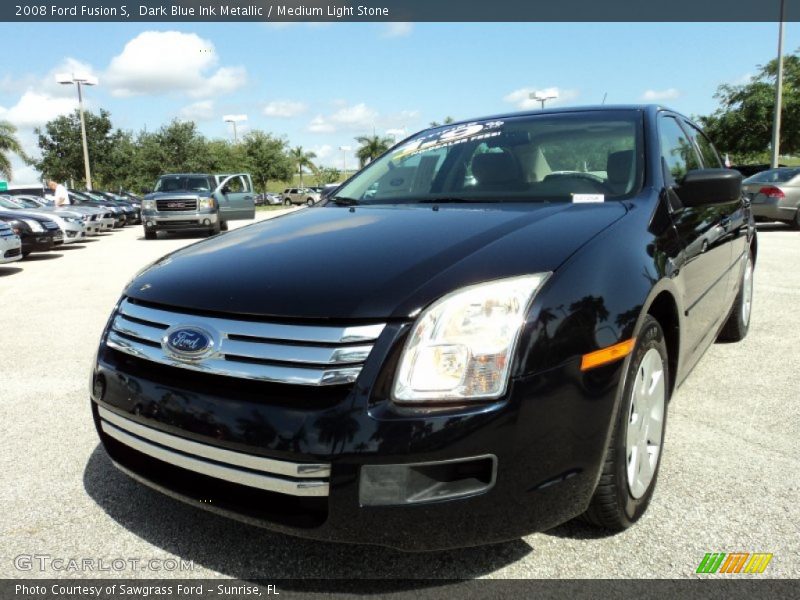 Dark Blue Ink Metallic / Medium Light Stone 2008 Ford Fusion S