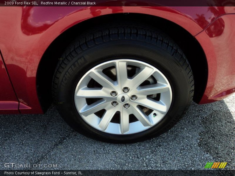 Redfire Metallic / Charcoal Black 2009 Ford Flex SEL