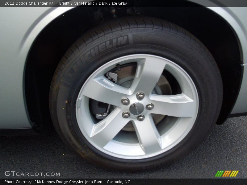 Bright Silver Metallic / Dark Slate Gray 2012 Dodge Challenger R/T